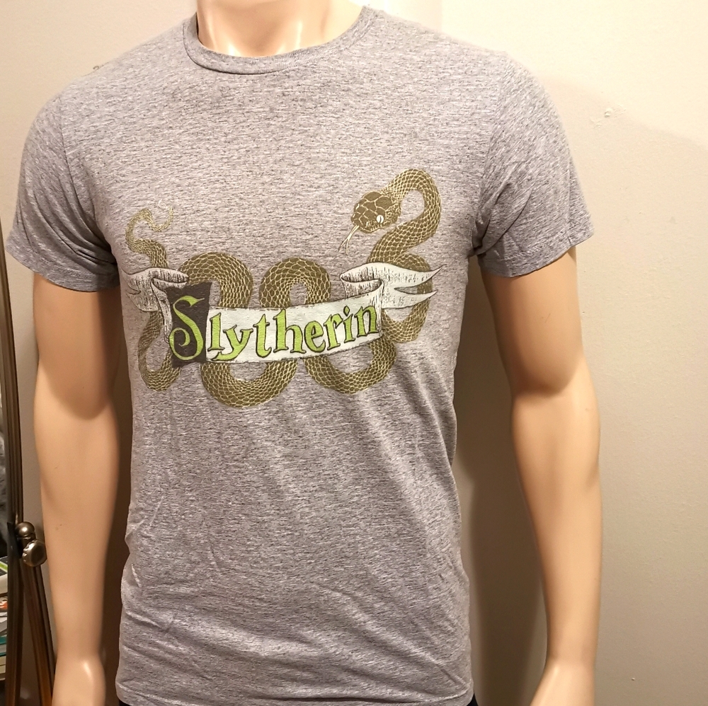 Slytherin Men's Teepublic Graphic Tee S Grey